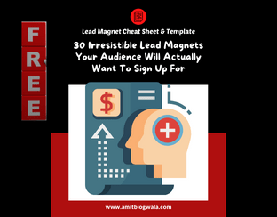 Lead Magnet Cheat Sheet Guide by amit blogwala