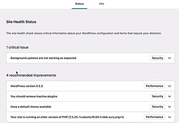 Site-Health-Issues