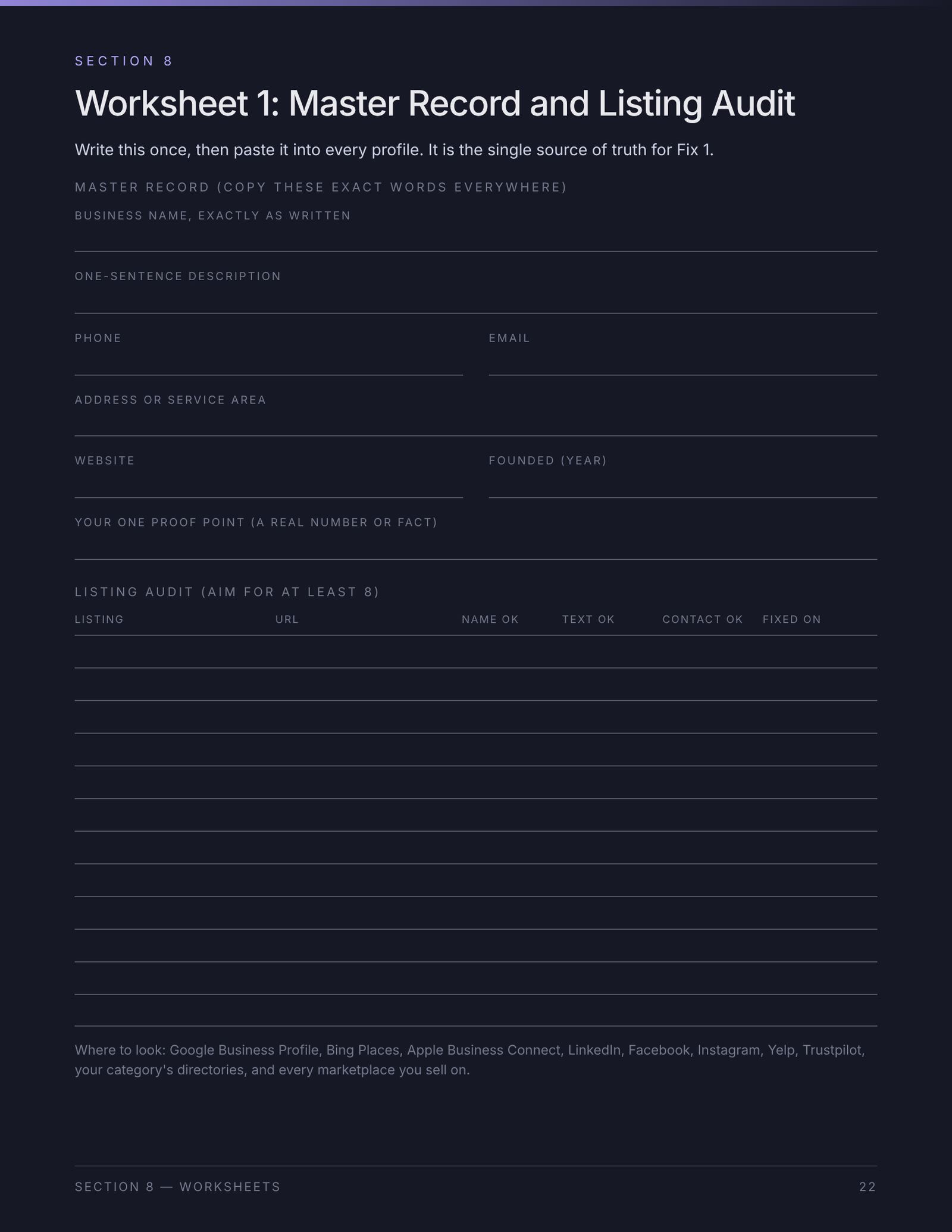 Put it into practice: actual page from the AI visibility playbook